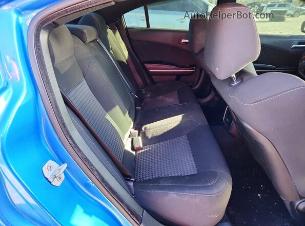 2C3CDXHG2KH625885 2019 DODGE CHARGER Blue Rear seats view