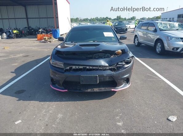 2C3CDXHG2KH678599 2019 DODGE CHARGER Blue Вид щитка приладів