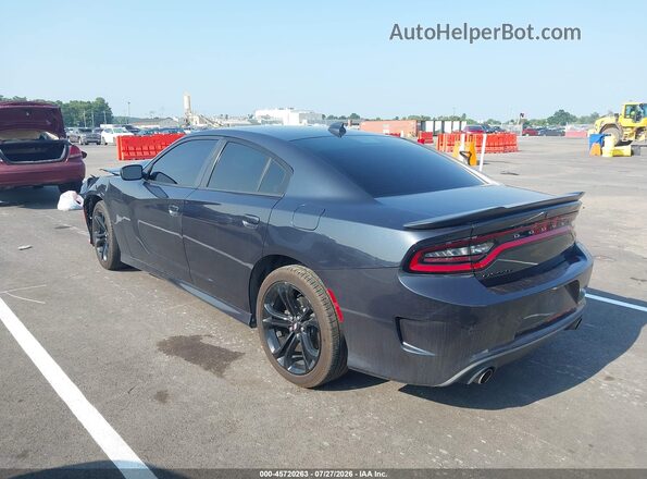 2C3CDXHG2KH678599 2019 DODGE CHARGER Blue Задня ліва чверть