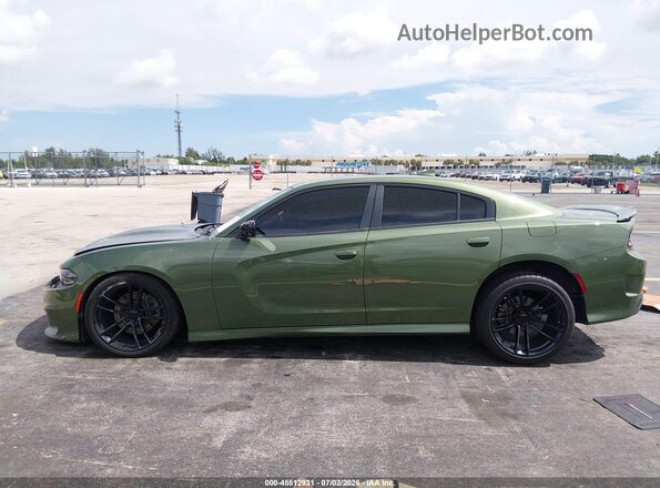2C3CDXHG2KH691840 2019 DODGE CHARGER Green Widok wnętrza 360 stopni