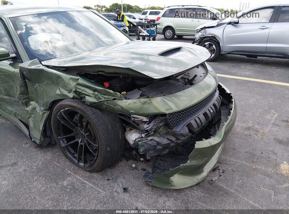 2C3CDXHG2KH691840 2019 DODGE CHARGER Green Widok z przodu