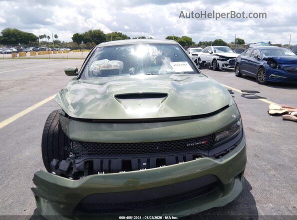2C3CDXHG2KH691840 2019 DODGE CHARGER Green Widok zestawu wskaźników