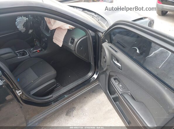 2C3CDXHG2KH740485 2019 DODGE CHARGER Black წინა სალონის ხედი