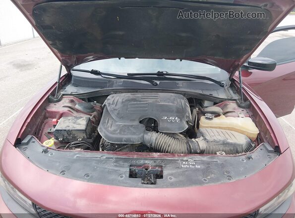 2C3CDXHG2LH120091 2020 DODGE CHARGER Maroon Vista trasera