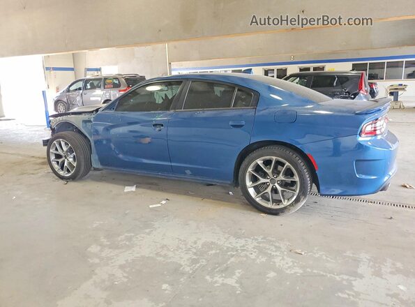 2C3CDXHG2LH220305 2020 DODGE CHARGER Blue Rear left