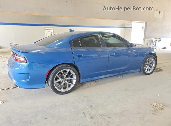 2C3CDXHG2LH220305 2020 DODGE CHARGER Blue Rear right