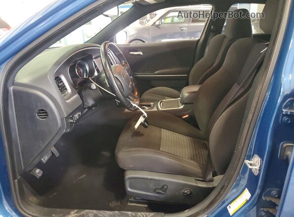 2C3CDXHG2LH220305 2020 DODGE CHARGER Blue Front interior view
