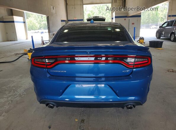 2C3CDXHG2LH220305 2020 DODGE CHARGER Blue Rear view