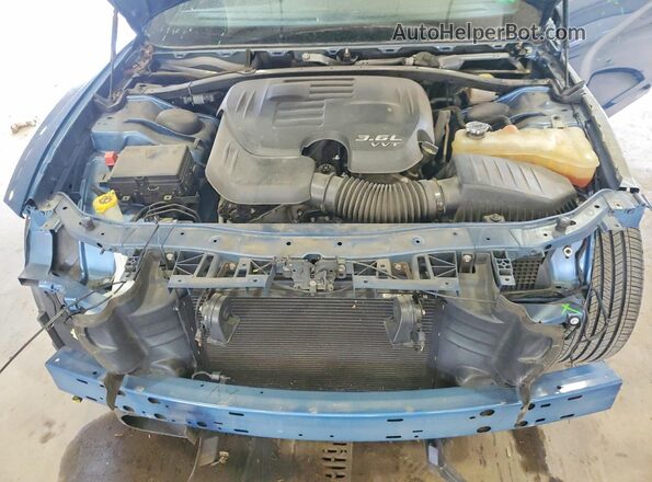 2C3CDXHG2LH220305 2020 DODGE CHARGER Blue Rear interior view
