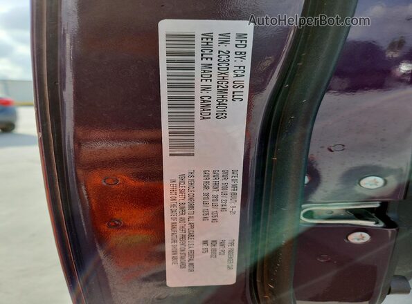 2C3CDXHG2MH640163 2021 DODGE CHARGER Purple Вид підкапотного простору