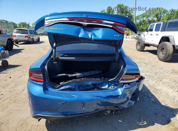 2C3CDXHG2PH530038 2023 DODGE CHARGER Blue Widok z tyłu