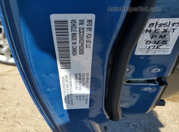 2C3CDXHG2PH530038 2023 DODGE CHARGER Blue Widok komory silnika