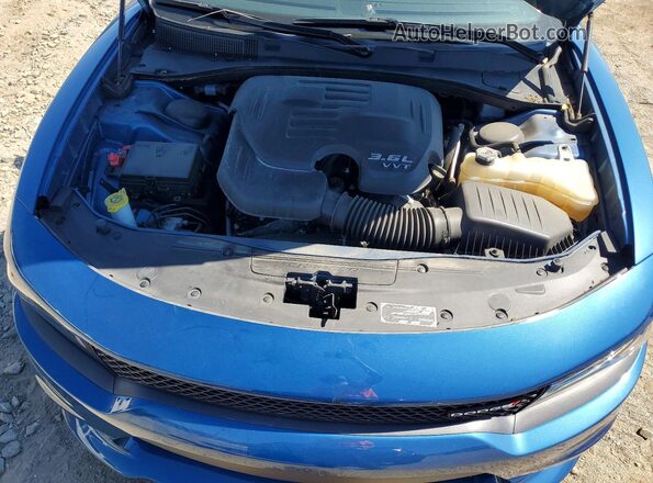 2C3CDXHG2PH530038 2023 DODGE CHARGER Blue Widok wnętrza z tyłu