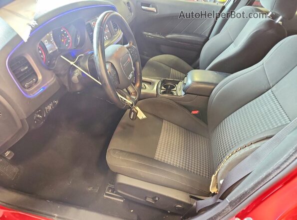2C3CDXHG2PH611640 2023 DODGE CHARGER Красный Вид салона спереди