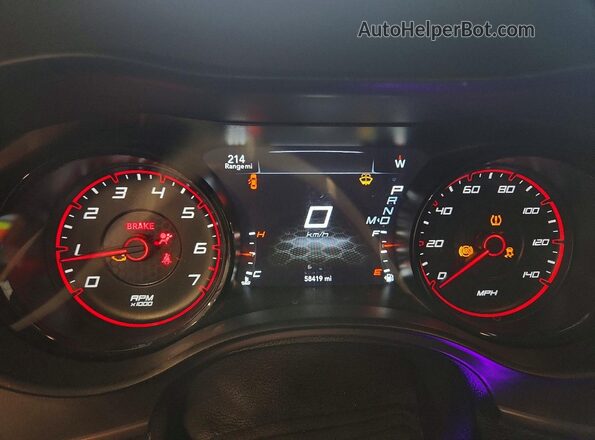 2C3CDXHG2PH611640 2023 DODGE CHARGER Красный Вид щитка приборов