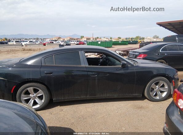 2C3CDXHG3GH166714 2016 DODGE CHARGER Black უკანა სალონის ხედი