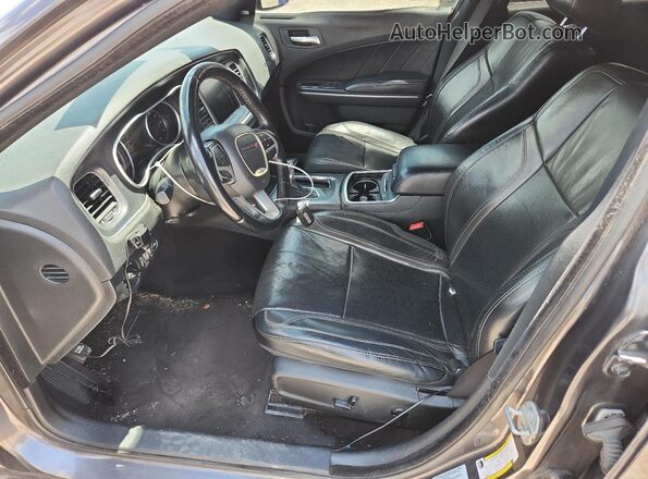 2C3CDXHG3GH277182 2016 DODGE CHARGER Charcoal Вид салону спереду