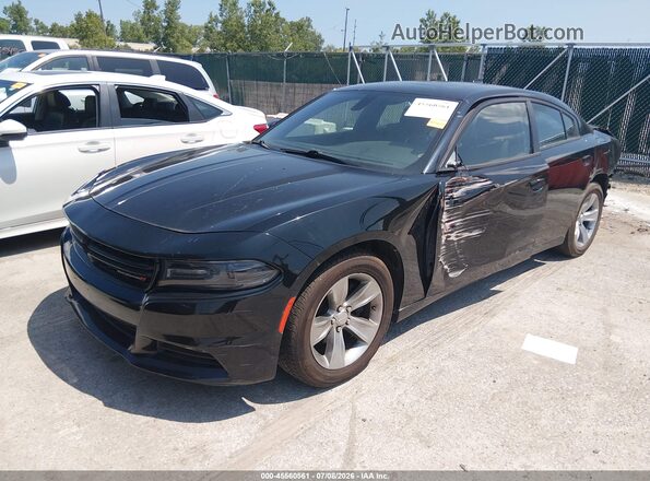 2C3CDXHG3GH302582 2016 DODGE CHARGER Black Front left