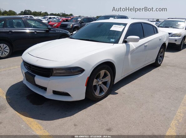 2C3CDXHG3GH319396 2016 DODGE CHARGER Белый Передняя левая четверть
