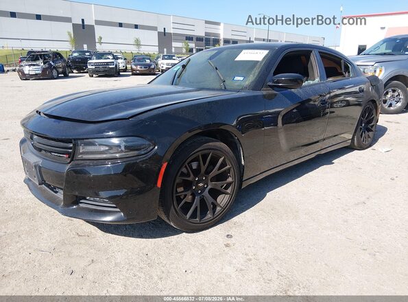2C3CDXHG3GH326901 2016 DODGE CHARGER Black Vista tres cuartos delantera izquierda