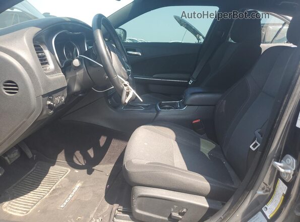 2C3CDXHG3HH523956 2017 DODGE CHARGER Black Вид салону спереду