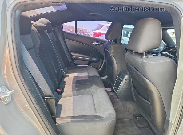 2C3CDXHG3HH576382 2017 DODGE CHARGER Gray Rear seats view