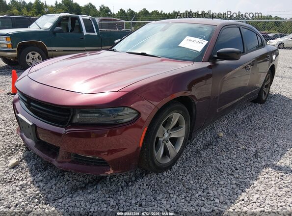 2C3CDXHG3JH124972 2018 DODGE CHARGER Maroon Առջևի ձախ երեք քառորդ տեսարան