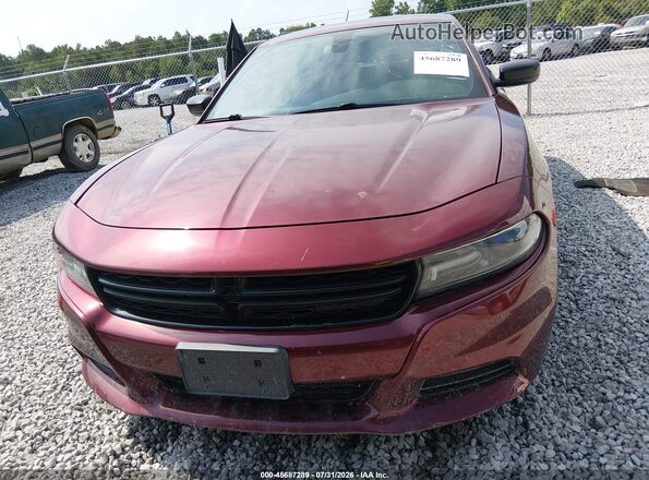 2C3CDXHG3JH124972 2018 DODGE CHARGER Maroon Առջևի վահանակի տեսք