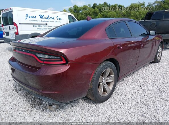 2C3CDXHG3JH124972 2018 DODGE CHARGER Maroon Հետևի աջ