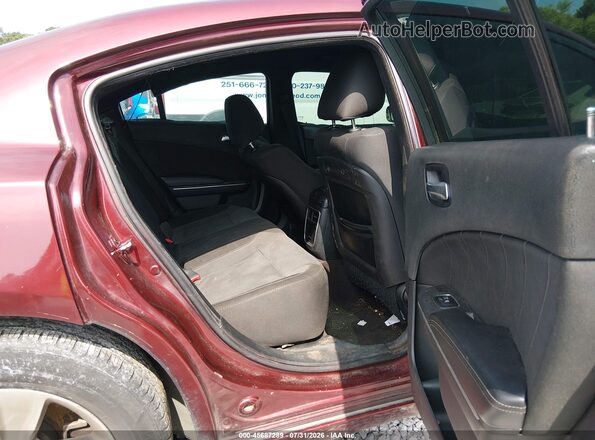 2C3CDXHG3JH124972 2018 DODGE CHARGER Maroon VIN կոդի պիտակի տեսք