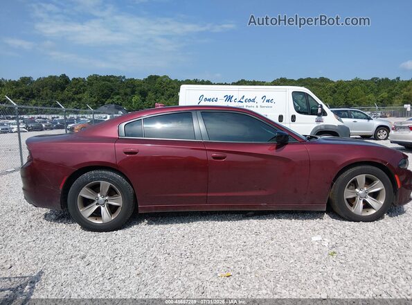 2C3CDXHG3JH124972 2018 DODGE CHARGER Maroon Սարքավորումների վահանակի տեսք