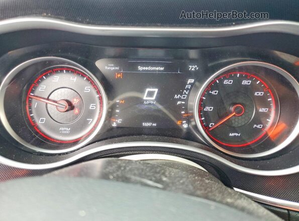 2C3CDXHG3JH306414 2018 DODGE CHARGER Синий Вид щитка приборов