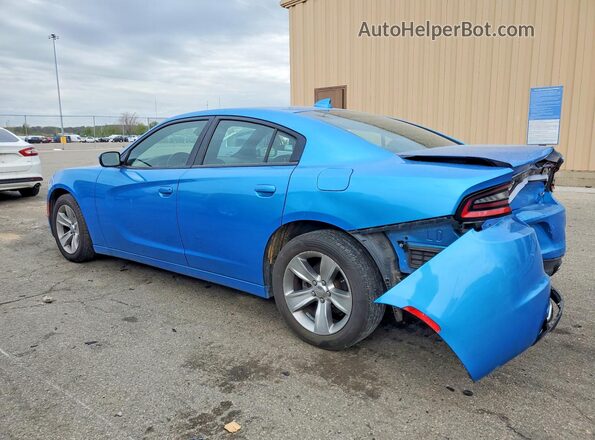 2C3CDXHG3JH306414 2018 DODGE CHARGER Синий Задняя левая четверть
