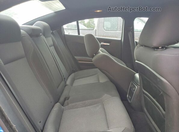 2C3CDXHG3JH306414 2018 DODGE CHARGER Синий Вид задних сидений
