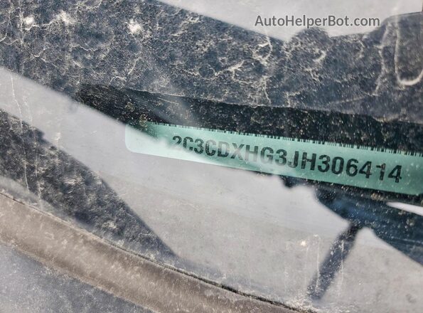 2C3CDXHG3JH306414 2018 DODGE CHARGER Синий Вид подкапотного пространства