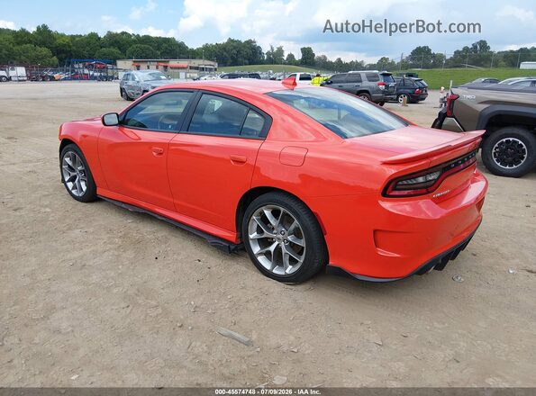 2C3CDXHG3MH619726 2021 DODGE CHARGER Оранжевый Задняя левая четверть