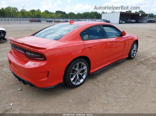 2C3CDXHG3MH619726 2021 DODGE CHARGER Оранжевый Задняя правая четверть