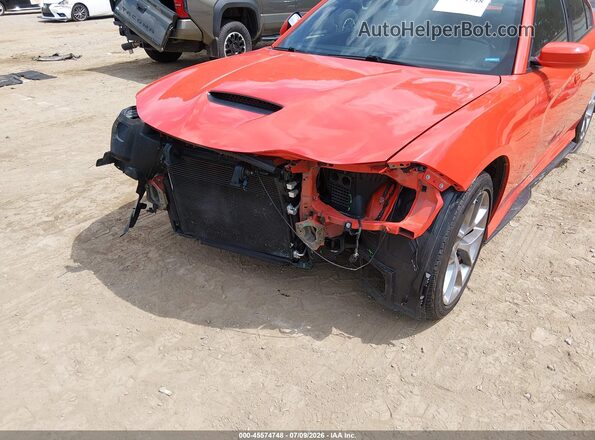 2C3CDXHG3MH619726 2021 DODGE CHARGER Оранжевый Вид спереди