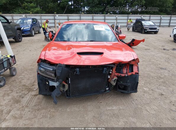 2C3CDXHG3MH619726 2021 DODGE CHARGER Оранжевый Вид задней части салона