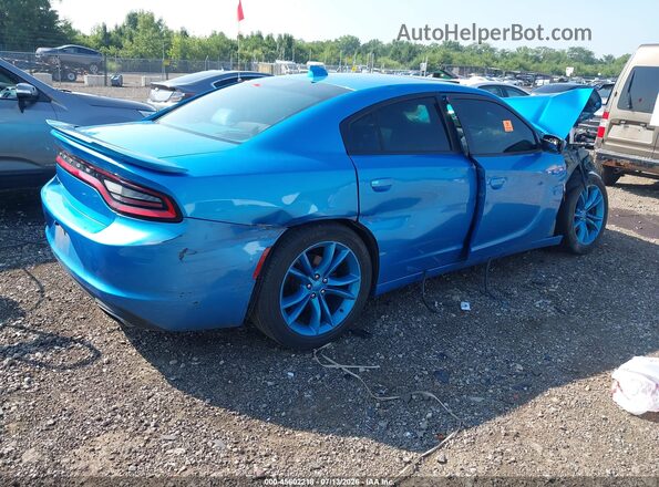 2C3CDXHG4GH115626 2016 DODGE CHARGER Blue Задня права чверть