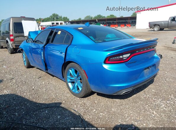 2C3CDXHG4GH115626 2016 DODGE CHARGER Blue Задня ліва чверть