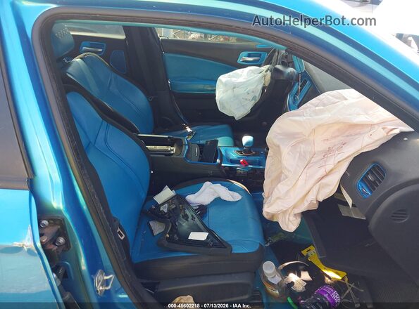 2C3CDXHG4GH115626 2016 DODGE CHARGER Blue Вид салону спереду