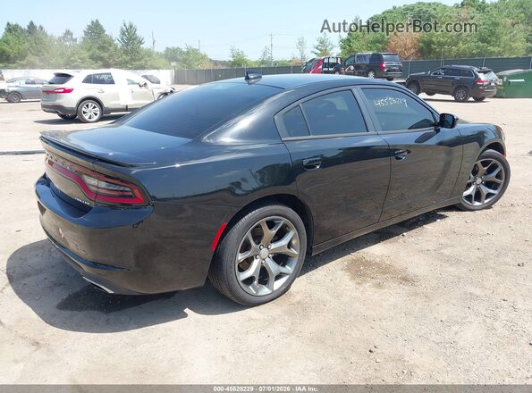 2C3CDXHG4GH241923 2016 DODGE CHARGER Black Tył prawy