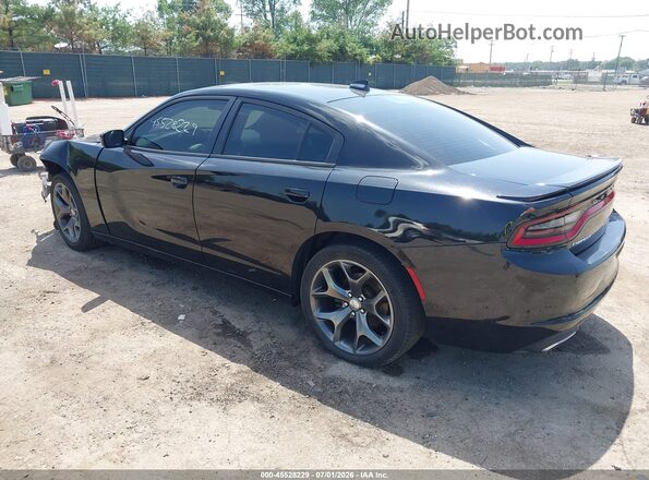 2C3CDXHG4GH241923 2016 DODGE CHARGER Black Tył lewy