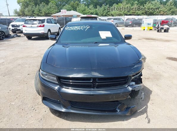 2C3CDXHG4GH241923 2016 DODGE CHARGER Black Widok wnętrza z tyłu