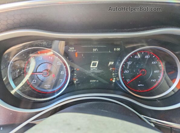 2C3CDXHG4GH257880 2016 DODGE CHARGER Black ხელსაწყოთა პანელის ხედი