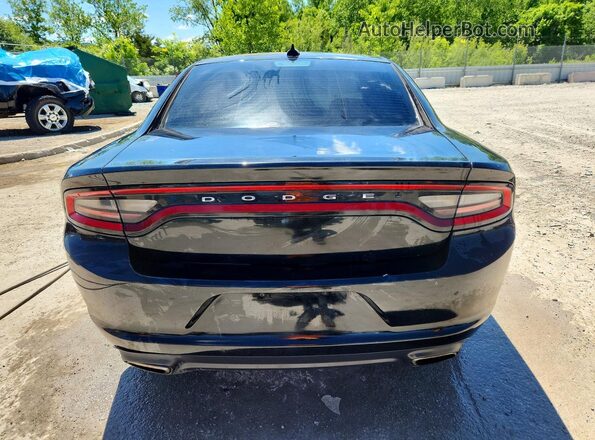 2C3CDXHG4GH257880 2016 DODGE CHARGER Black უკანა ხედი