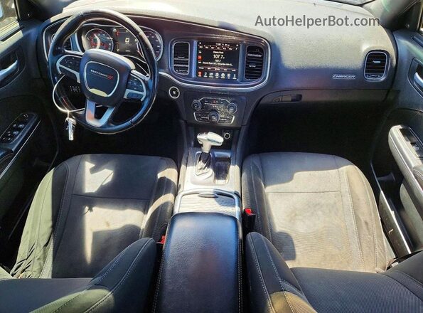 2C3CDXHG4GH257880 2016 DODGE CHARGER Black წინა პანელის ხედი