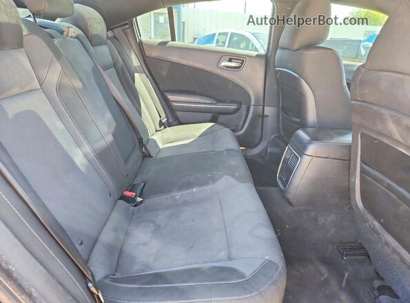 2C3CDXHG4GH257880 2016 DODGE CHARGER Black უკანა სავარძლების ხედი