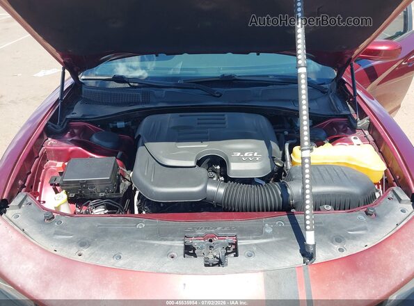 2C3CDXHG4HH541222 2017 DODGE CHARGER Red Vista trasera